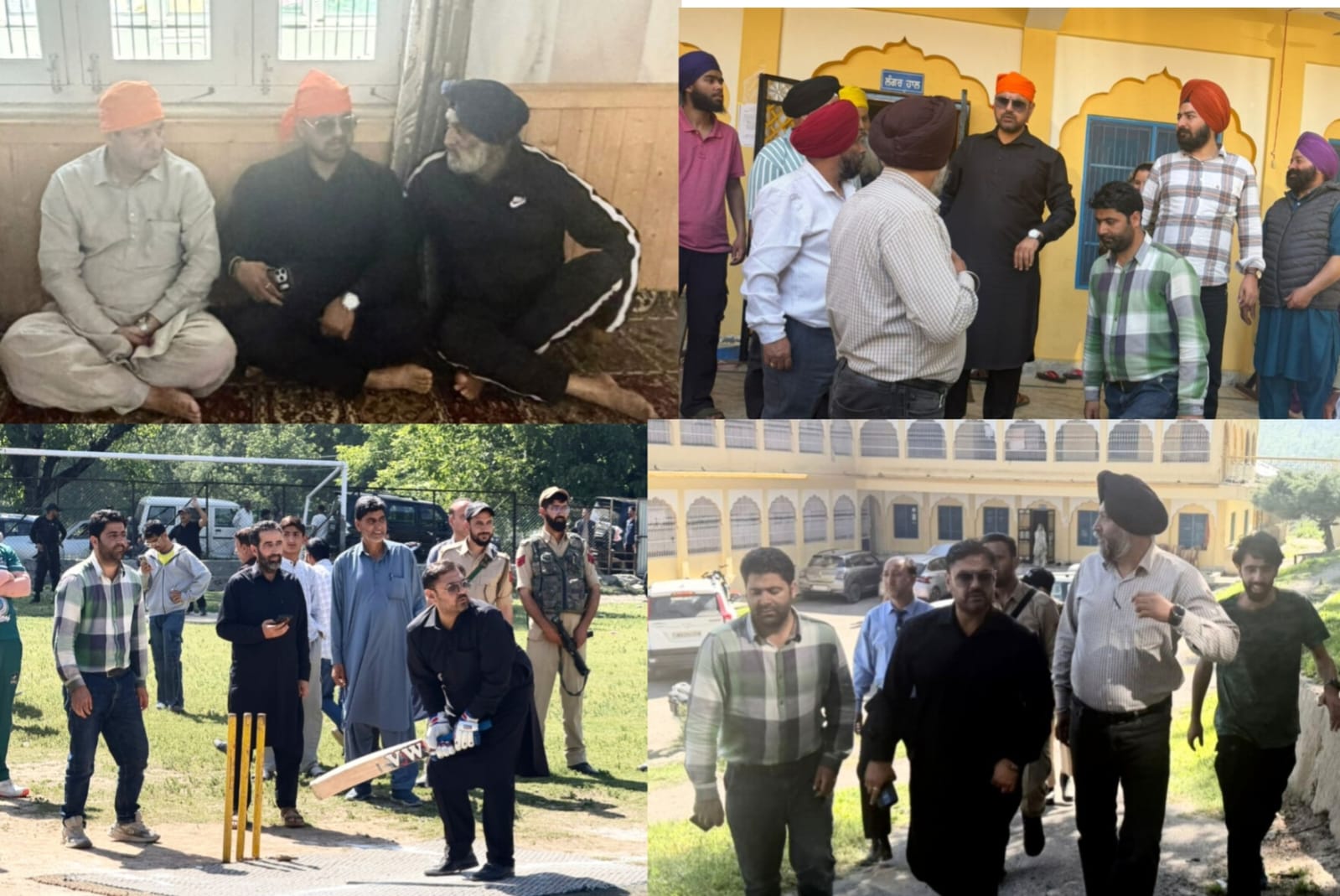 Javid Ahmad Dar, Satish Sharma Tour North Kashmir, Review Sports Infrastructure and Development Works